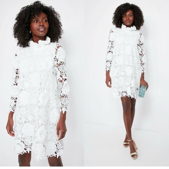 Tuckernuck Dresses & Skirts - Tuckernuck |  Blanc Guipure Lace Daphne Preppy Mini Dress Size XXS